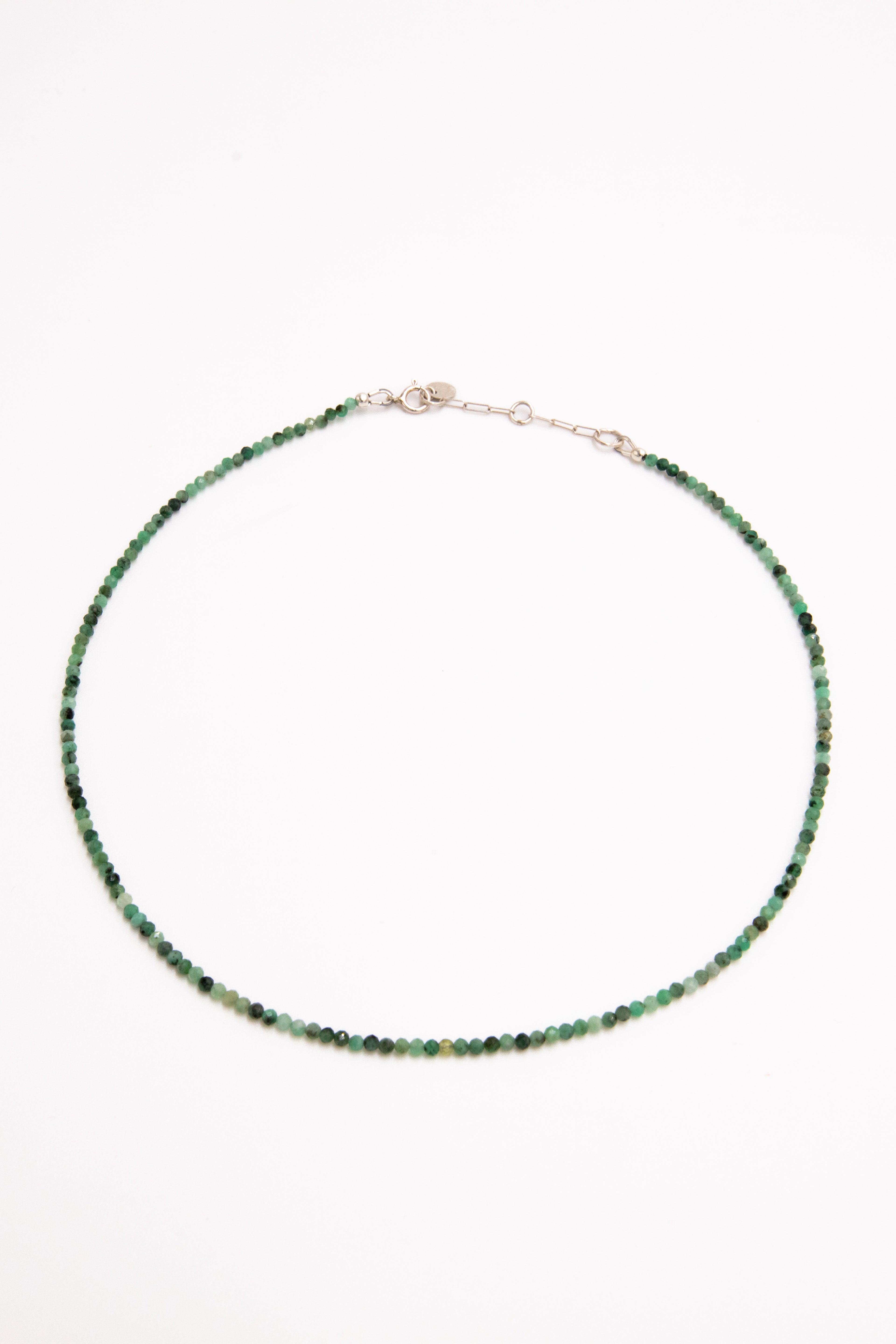 2.5mm Beaded Birthstone Necklace