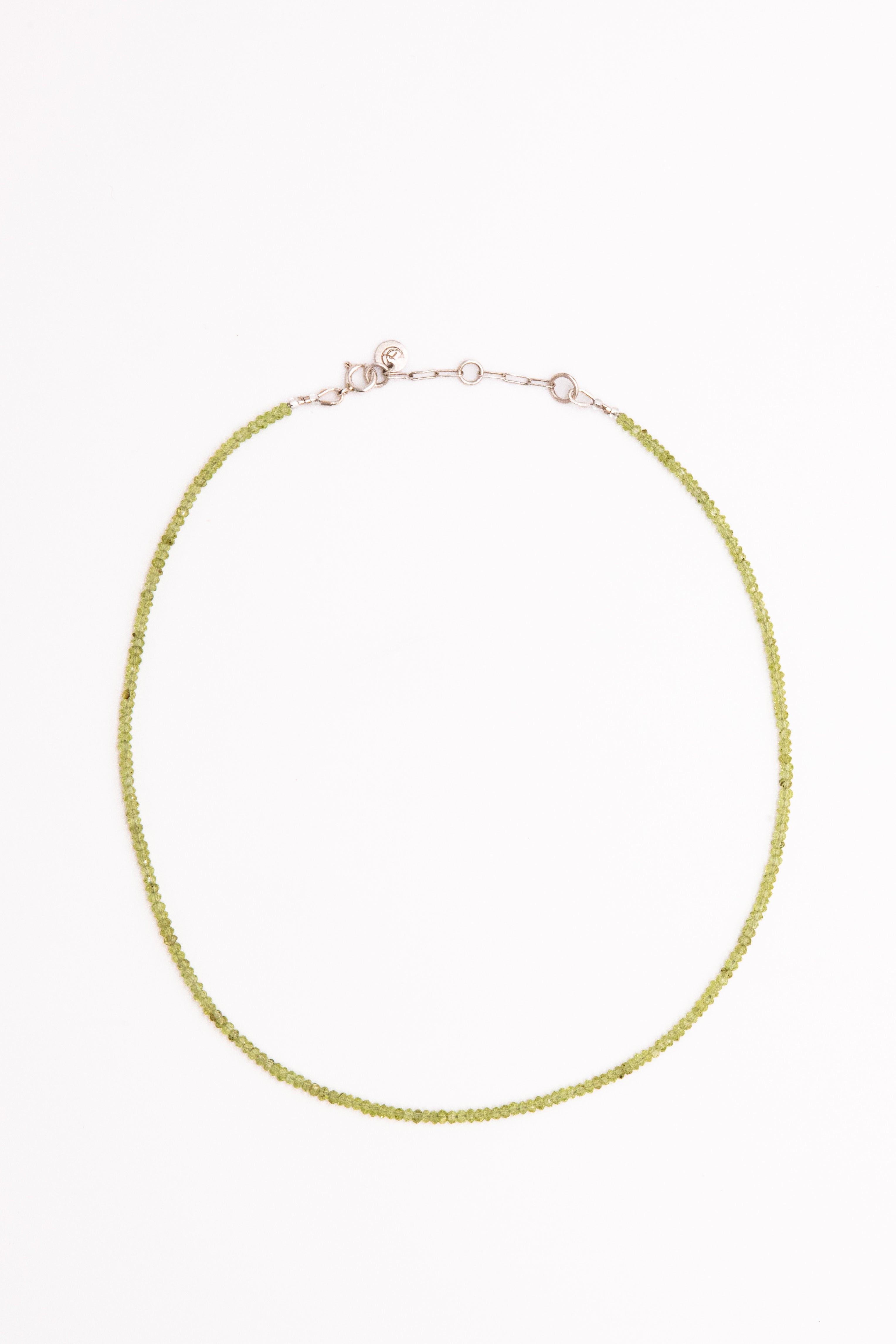 2.5mm Beaded Birthstone Necklace