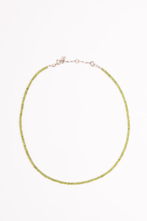 2.5mm Beaded Birthstone Necklace