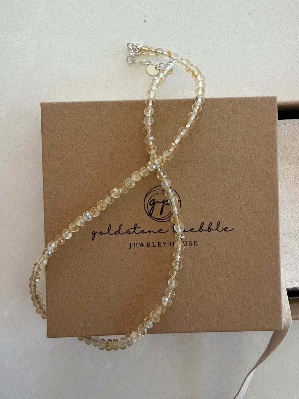 4mm Beaded Birthstone Necklace