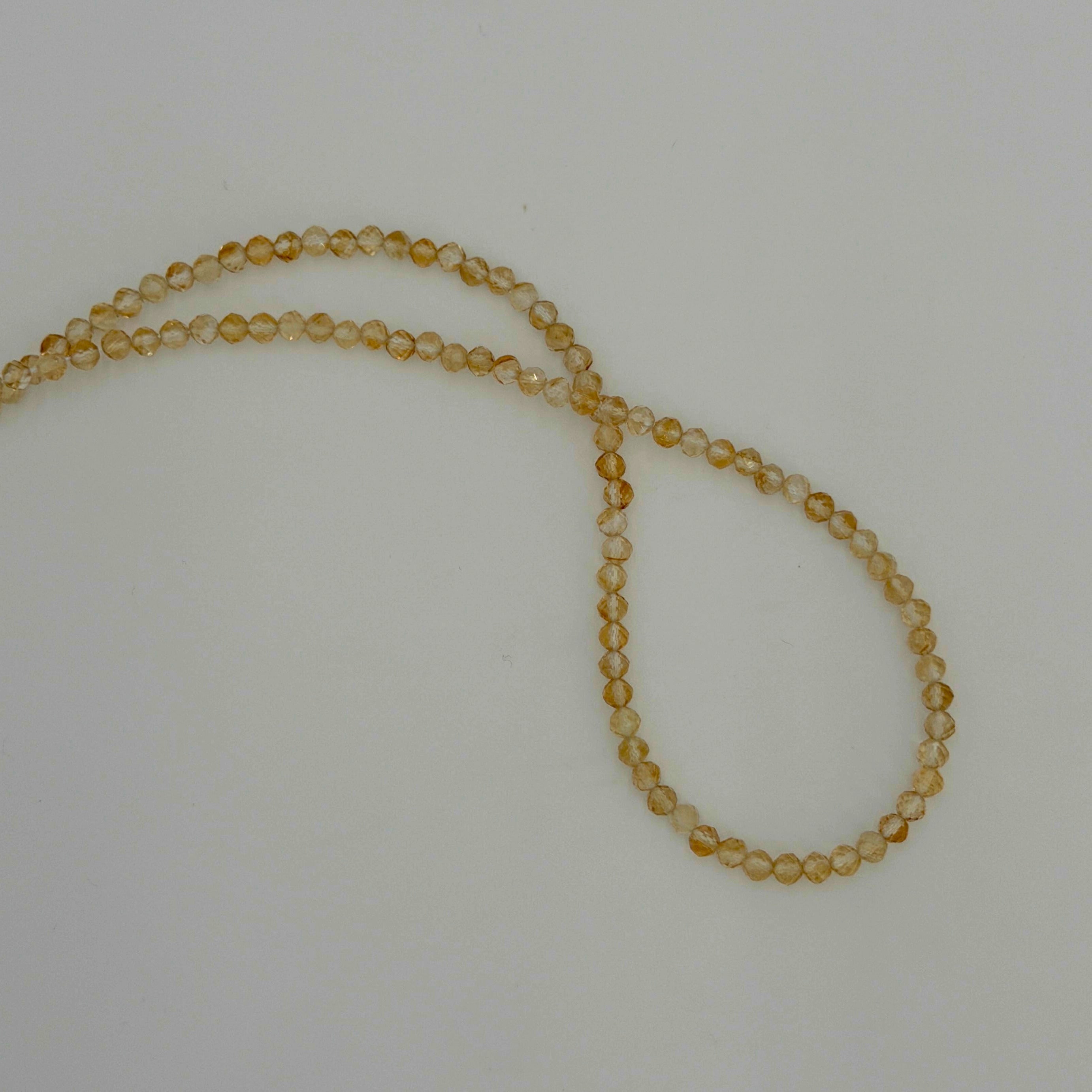 2.5mm Beaded Birthstone Necklace