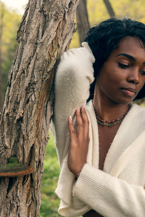 2.5mm Beaded Birthstone Necklace